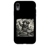 Yak Gafas de sol con diseño de música rock, divertidas, retro, con cuernos Carcasa para iPhone XR
