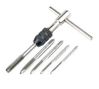 Yakamoz Llave de trinquete con mango en T con 5 piezas métricas M3 M4 M5 M6 M8 Juego de llaves de rosca tipo T