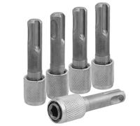 Yakamoz Paquete de 5 adaptadores hexagonales SDS Plus a 1/4 pulgadas, convertidor SDS-Plus a enchufe hexagonal, cambio rápido, soporte de broca hexagonal de 1/4 pulgadas para herramienta de conversión