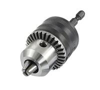 Yakamoz - Portabrocas hexagonal de cambio rápido de 1,5 a 13 mm con llave para convertir el destornillador de impacto y la llave a taladro