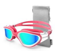 YAKAON Gafas de natación polarizadas que filtran todo el deslumbramiento, antivaho, sin fugas, para adultos, hombres y mujeres