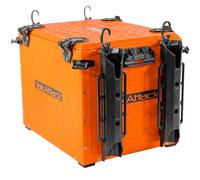 YakAttack BlackPak Pro - Caja de pesca para kayak de 13 x 16 pulgadas con 4 soportes para caña, color naranja, caja de almacenamiento de aparejos y organizador de equipos para kayaks, accesorio marino