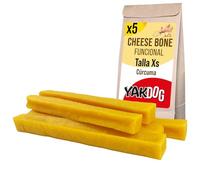 YAKDOG Salud+ - Palitos de Queso para Perros - Cúrcuma - Beneficios antiinflamatorios - Golosinas masticables de Larga duración - 100% Natural - Tradición del Himalaya - Fabricado en Bélgica - XS