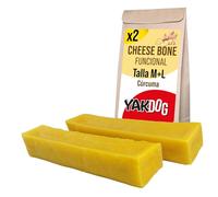 YAKDOG Salud+ - Palitos de Queso para Perros - Cúrcuma - Beneficios Antiinflamatorios - Golosinas Masticables de Larga Duración - 100% Natural - Tradición del Himalaya - Hecho en Bélgica - ML