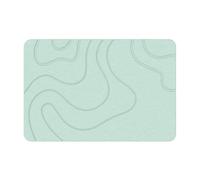 yakermur Alfombrilla de baño de piedra seca, alfombrilla de baño de guijarros - Alfombrilla de baño, absorbente de agua, lavable