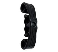 yakermur Asa para bolsas de la compra, mango ergonómico, cómodo asa de transporte para compras, mercados de agricultores, pícnic, compras grandes, rutas diarias, paseos, Negro , ver descripción