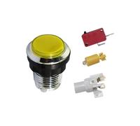 yakermur Botón de consola de juegos con botón ligero y consola de juegos de arcade,Pequeño botón para máquina de arcade | Suministros de juegos resistentes al otoño para adultos, niños y niños