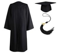 yakermur Capor de graduación y vestido, vestido de graduación y gorra,Juego de tapones de vestido de jardín de infantes con encanto de borla en 2025 | Vestido de coro accesorios para vestir