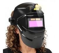 yakermur Casco de soldadura de oscurecimiento automático - Protección del soldador con iluminación | Pasamontañas de soldadura resistente al calor de auto-oscurecimiento | para astillero, industria