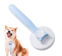 Yakermur - Cepillo de pérdida de compañía, peine de aseo para mascotas - Cepillo de base adecuado para la piel, herramienta de aseo de masaje para cachorros, mango ergonómico,