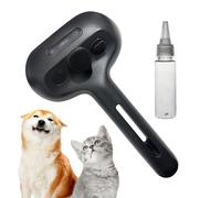 Yakermur Cepillo de vapor para gatos - Cepillo autolimpiador a vapor para mascotas con mango ergonómico | Peine tanque de gran capacidad herramienta desenredado suave masaje casa viaje perro