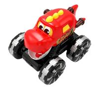 Yakermur Coches Dinosaurios para | Modelo de Coche Juguete Interactivo con Luz - Camión Dinosaurio a Presión con Luz - para Niños Niñas Cumpleaños Navidad Fiestas Día de