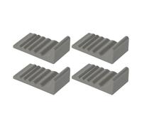yakermur Espaciador de pared para cubo de basura, protector de pared para dejar de moverse hacia atrás, protector de pared cuadrado de 4 piezas, para oficina, hogar, baño, fregadero, suelo, esquina