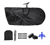 Yakermur - Funda para bicicleta de carretera y gravel sin quitar la rueda trasera, bolsa de transporte plegable, bolsa grande, plegable, para bicicleta, impermeable, para ciclismo, viajes, avión de