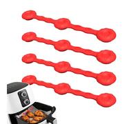 Yakermur - Imán para freidora de aire con cierre de silicona, 4 hojas de silicona con bloqueo | Cierre magnético | para cocina casera, preparación de comidas, cena familiar, restaurante,