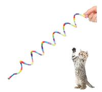 yakermur Kitten Spring Toys - Juguete interactivo de felpa elástica para gatos, juguete interactivo de caza para razas pequeñas, juego de masticación interactivo para matar el aburrimiento