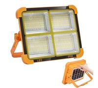 yakermur Lámpara LED Portátil de Trabajo - Luz de Tienda con Soporte | Linterna Solar Magnética 2 Modos para Camping Jardín Callejón Patio