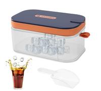 yakermur Molde De Hielo De Silicona,Molde De Desmoldeo Fácil Con Tapa Y Bac,Contenedor Tipo Cajón Para Hacer Hielo | Para Cóctel Vino Whisky Bourbon Vodka Café Bebidas