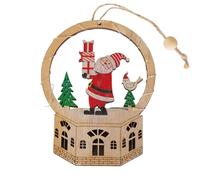 yakermur - navideños de Madera, decoración de Temporada Luminosa - Decoraciones de Mesa - para Puerta de Entrada Corona salón Dormitorio Escalera de Ventana - Abrigo de Pared tocador de Mesa