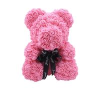 yakermur Oso de rosas para el día de San Valentín para ella, rosa con luces, regalo para el día de San Valentín, día de la madre, bodas y despedidas de soltera