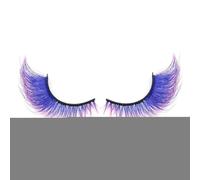 yakermur Pestañas de colores - Pestañas de colores artificiales - maquillaje de ojos para bodas, eventos de orgullo, Halloween, principiantes, maquillaje de escenario