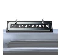 yakermur Placa de número de teléfono temporal, para mantener la privacidad interior del automóvil, tarjeta de notificación de número de teléfono para coche, para garaje, centro comercial, escuela