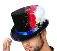 Yakermur Sombrero del 4 de julio, sombrero del día de la independencia, Star Fourth of July Julio Top Hat, peinado festivo, de carnaval divertido, accesorio de desfile de