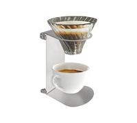 yakermur Soporte de café para verter | Soporte de filtro plegable de acero inoxidable | Soporte de de café, para viajes, cafetería, camping, té, café frío, barra de preparación