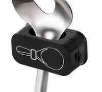 yakermur Soporte para paleta de arroz, soporte de exhibición de cucharas, organizador de espátulas de cocina de apertura y cierre magnético para armario de mostrador