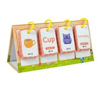 yakermur Tarjetas flash de palabras a la vista para jardín de infantes, tarjetas flash de construcción de palabras, actividades de aprendizaje preescolar para leer y ortografía