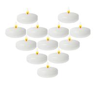 yakermur Velas flotantes blancas | Velas flotantes de luz blanca cálida, centros de mesa interiores a la luz de las velas para el día de San Valentín, Navidad, fiestas, bodas, cenas