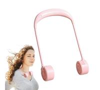 Yakermur Ventilador de cuello - Mini refrigerador sin aspas plegable, ventilador de cuello de 3 velocidades recargable USB para senderismo, festivales deportes playa, camping astillero al aire libre