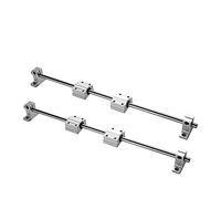 YAKESTYLE Piezas de Repuesto para impresoras- 2sets Kit de Eje óptico 500 450 400 300 mm Barra Lisa SC8SUU Soporte de Eje de riel Lineal de rodamiento Doble SK8 CNC Partes (Size : 400mm)