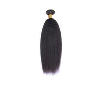 Yaki recto rizado lía el cabello humano, suavidad sedosa del pelo brasileño sin procesar de Remy de la Virgen Easy Installation and Removal(20inch)