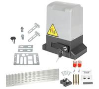 Yakimz 550W Motor Puerta Corredera operador de portón eléctrico hasta 1200 kg, 12M portón corredizo Yard operador, rango de control remoto 50M, con 2 mandos a distancia