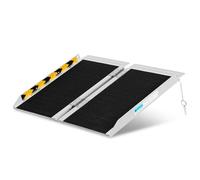 Yakimz Rampa portátil para silla de ruedas de 61 cm, rampa para silla de ruedas, de aluminio, antideslizante, carril de acceso móvil, soporta hasta 270 kg, rampa plegable para escaleras, escalones,