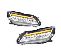 YAKISA Faros Delanteros Conjunto Para Accord 2013-2017 Faros Delanteros LED Completos De Novena/novena Generación Con Luces Diurnas Y Señal Dinámica.(Left-hand drive)