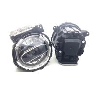 YAKISA Faros Delanteros Conjunto Para Jeep Para Wrangler JL 2018 2019+ 2 Piezas Faros Delanteros LED 9 Pulgadas Luces Altas Y Bajas Anillo Halo Blanco Parachoques(No Blue Start Halo)