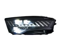 YAKISA Faros Full Juego Para A7 Faro LED 2011-2018 RS7 DRL Señal Giro Luz Carretera Ojo Ángel Lente Proyector Faros Delanteros Conjunto Faros Automóvil(AFS,2015-2018)