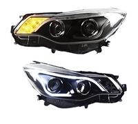 YAKISA Faros Full Juego Para Subaru Xv 2012-2017 Para Impreza 2012-2015 Conjunto Faros Led Automóvil Accesorios Lentes Proyector Lámparas Delanteras Coche Conjunto Faros Automóvil(Imp*rea)