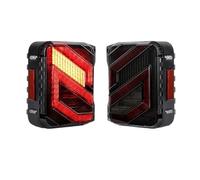 YAKISA Luz Trasera Para Jeep Para Wrangler JK 2007-2018 Luces Traseras LED De 30 W Luz De Freno Luz De Marcha Atrás DRL Faros Traseros(Smoke Lens,Eu Version)