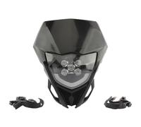 YAKISA Moto Faros Delanteros Piezas Para WR YZ 250 450 Placa De Faro Accesorios Para Moto De Cross Carenado De Faro LED Motocicleta Headlight Conjunto(Black)