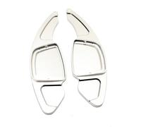 YAKISA para A1 para A3 para A4 para A8 S8 D5 para A6 S6 C8 para A7 S7 Paleta De Cambio Engranaje del Volante Coche Extender Pegatinas Paletas De Cambios(Silver)