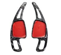 YAKISA para A3 para A4 para A5 S3 S4 S5 para Q3 para Q5 para Q7 TT TTS 2 Unids/Lote Volante Deportivo Paletas De Cambio Marchas ABS Carbono Paletas De Cambios(Type C Black)