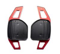 YAKISA para A3 S3 8V para A4 S4 para A5 S5 B8.5 para A6 S6 para A7 S7 C7 para Q5 para Q7 2013-2016 Extensión De Palanca Cambios del Volante Paletas De Cambios(Fit Type B Red)