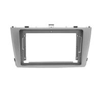 YAKISA para Toyota para Avensis T27 2009-2015 9 Pulgadas Radio Fascias Android GPS MP5 Reproductor Estéreo 2Din Unidad Principal Panel Marco Tablero Marco Fascia Radio(Frame Silver)