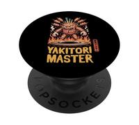 Yakitori Master Funny Japanese Kanji Hanko Sello Souvenir PopSockets PopGrip Adhesivo
