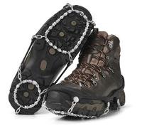 Yaktrax Diamond Grip Crampones Antideslizantes Nieve&Hielo - Agarre Completo para Caminar,Correr&Senderismo, Banda Elástica Resistente al Frío, Fáciles de Poner, Ligeros, Resistentes, Negros, L