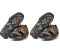 Yaktrax Pro Cleats - Tracción 360° en Nieve, Hielo y terrenos Diversos - Banda elástica, pestaña fácil de Usar y bobinas Acero 1.4 mm, Resistente al Desgaste, Unisex, Talla S (Paquete de 2)