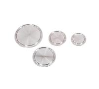 YAKUFAST 0,5" 0,75" 1" 1,5" 2" 2,5" 3" 3,5" 4" 4,5" 5" 6" 8" 10" Tri abrazadera SUS 304 tapa ciega sanitaria de acero inoxidable tapa final cerveza casera(130mm OD,SUS 304_NOT THREAD)